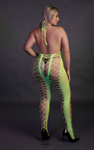 Neonowy Bodystocking Ouch! 835 Green UV Siateczka Druga Skóra!