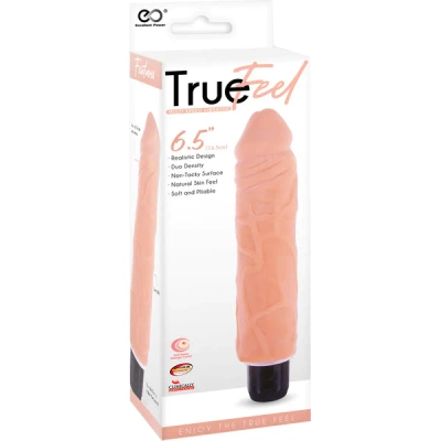 True Feel 6.5" – Gruby Realistyczny Mini Wibrator z Płynną Regulacją Wibracji