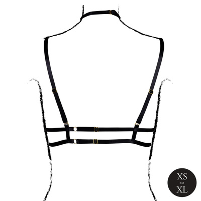 Biustonosz z Odkrytymi Miseczkami Strappy Open Cup Bra Harness Le Désir 02