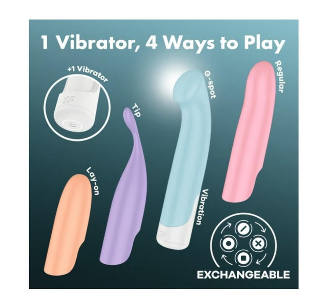 Super Wibrator 4 W 1 Satisfyer 4 Nasadki!