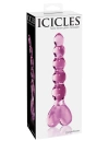 Kuleczkowe Szklane Dildo w Pięknym Różowym Kolorze Icicles No. 43