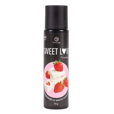Jadalny żel intymny truskawka z białą czekoladą Sweet Love Strawberry&White Chocolate