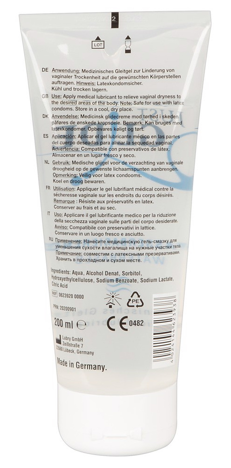 Żel Lubrykant Nawilżający Do Seksu Just Glide Water-Based 200 Ml