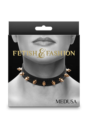 Obroża BDSM z Kolcami Medusa Regulowana 1.8cm Fetish & Fashion!