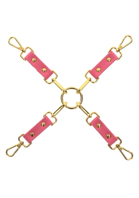 Uprząż BDSM TABOOM 17402 – MALIBU HOGTIE RÓŻOWE ZŁOTO!