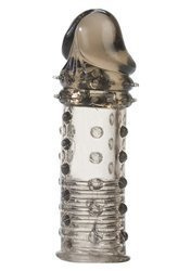 Czarna Silikonowa Przedłużka Penisa - Nasada Adonis Extension