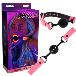 Knebel BDSM Świecący w Ciemności TABOOM 17203 – GLOW IN THE DARK BALLGAG!