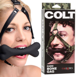 Knebel W Kształcie Kości - Colt Camo Bone Gag BĄDŹ JEGO S#KĄ!