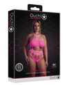 Neonowe Body Ouch! 832 Pink Siateczka Dziurki UV Sexy!