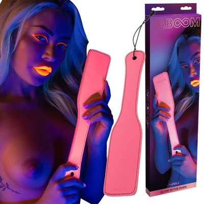 Klepka Do Seksu BDSM Świecąca w Ciemności TABOOM – GLOW IN THE DARK PADDLE! 17207 pink