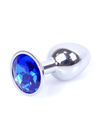 Korek Analny z Niebieskim Kryształkiem Diamond Plug Blue