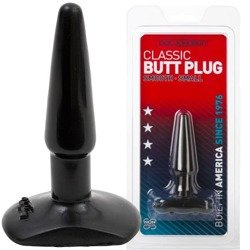 Czarny Mały Korek Analny Classic Butt Plug Small