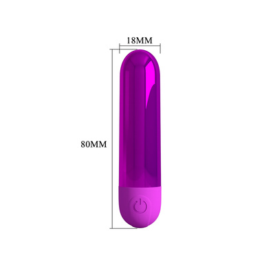 Mini wibrator damski pocisk Pretty Love Kiwi Purple 10 trybów wibracji