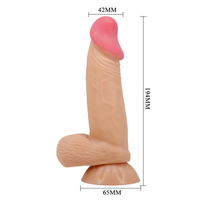 Realistyczne dildo z przyssawką i miękką skórą – Pretty Love Duvall 7.6"