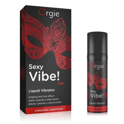 ORGIE Żel SEXY VIBE! HOT 15ml – Rozgrzewający Płynny Wibrator!