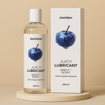 Lubrykant wodny o zapachu borówki Satisfyer Breezy Berry 300 ml