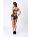 Czarny Komplet Eliana LivCo Corsetti Zmysłowy Koronkowy Biustonosz i Stringi
