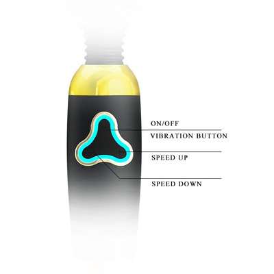 Silikonowy Masażer do Ciała Pretty Love Body Wand Black-Gold