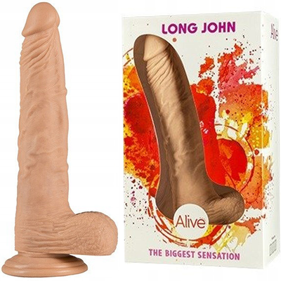 Naturalne Żelowe Dildo - Długi Penis Alive Long John