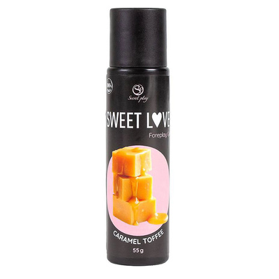 Żel jadalny intymny, smak Toffee Caramel - Sweet Love Foreplay Gel Carmel Toffee
