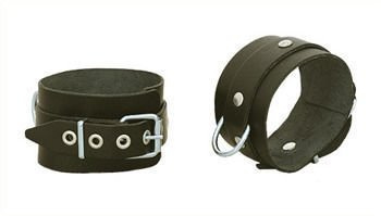 Kajdanki na ręce z półkolami i łańcuchem Leder 2006