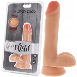Niewielki Penis Z Cyber Skóry - Dual Density Dildo 6" 14cm