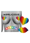Tęczowe nakładki samoprzylepne na sutki - Nipplicious Rainbow Pasties