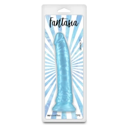 Dildo z przyssawką NS Novelties Fantasia 20,5 cm (Niebieski)