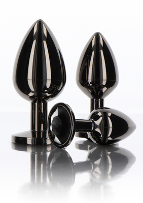 Taboom Butt Plug With Diamond Small 17116 – Korek Analny z Czarnym Kryształem