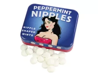 Miętowe pastylki w kształcie sutków zabawne miętówki Peppermint Nipples