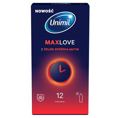 UNIMIL Max Love Time Control – Prezerwatywy przedłużające stosunek Delay