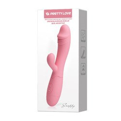 Wibrator ze Stymulatorem Łechtaczki Pretty Love Snappy Pink USB