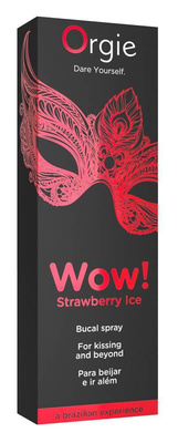 Spray Bucal ORGIE Strawberry Ice 10ml – Truskawkowy, Chłodzący do Seksu Oralnego!