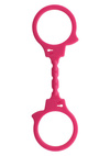 Miękkie Silikonowe Kajdanki na Ręce - Stretchy Fun Cuffs Pink