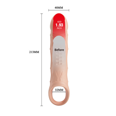 Nasadka na penisa z uprzężą i wibracją Pretty Love Brad