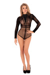 Body Misati LivCo Corsetti Fashion – Elegancka Siateczka z Cyrkoniami i Haftami