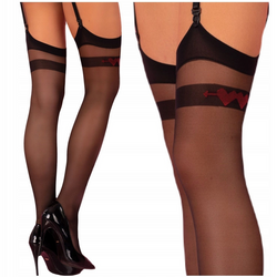 LivCo Corsetti Fashion Erimys 20 DEN Black – pończochy do pasa damskie