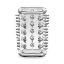 Żelowa Nakładka na Penisa z Wypustkami - Stay Hard Cock Sleeve 03