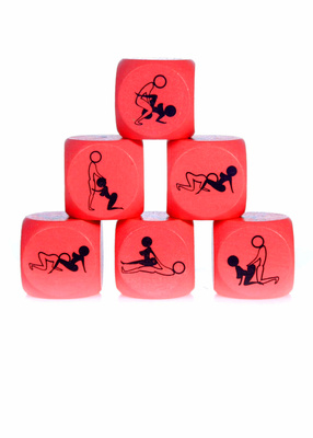 Zabawka Kostka Miłości Do Kamasutry 25mm Czerwony – 1 Sztuka