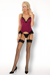 Sexy Gorset Agrafena Phlokss LivCo Corsetti – Satyna Bordowa i Koronka!