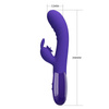 Wibrator Rabbit Cerberus Purple USB Silikon G-Spot Łechtaczka!
