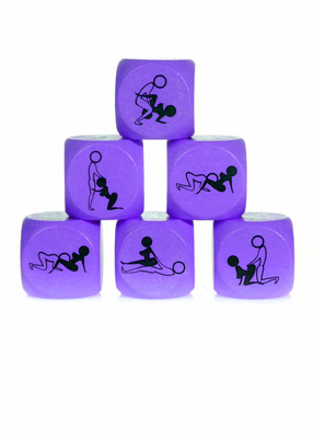 Zabawka Kostka Miłości Do Kamasutry 25mm Fioletowy – 1 Sztuka 