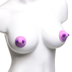 Silikonowe przyssawki z wibracją na sutki - Vibrating Nipple Suck-Hers