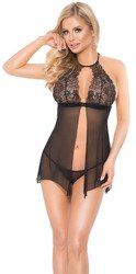 Czarna Koszulka i Stringi Helen SoftLine 1871