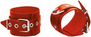 Kajdanki na ręce z półkolami i łańcuchem Leder 2006