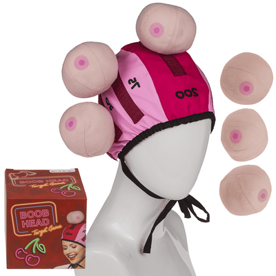 Gra imprezowa z czepkiem i pluszowymi cyckami Boob Head Game