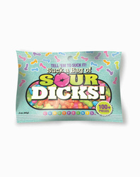 Cukierki Peniski Kwaśne Suck a Bag of Sour Dicks – Śmieszny Gadżet Prezent