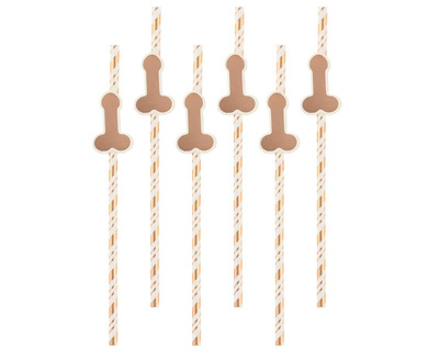 Słomki Peniski Rosegold na Wieczór Panieński – Elegancja i Humor!