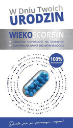 Kartka Urodzinowa Wiekoskorbin – Suplement Młodości i Dobrego Humoru