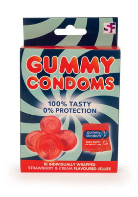 Jadalne prezerwatywy żelki truskawkowe - Gummy Condoms